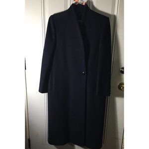 Forstmann Fabric styled by Central Park vintage navy 100% pure wool coat